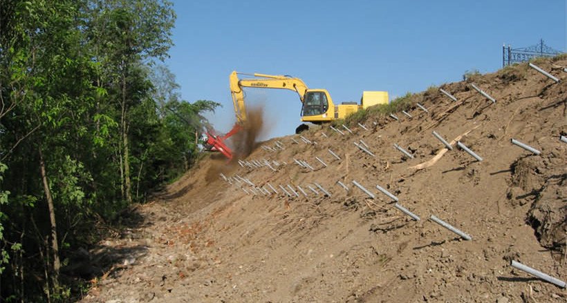 Self Drilling Anchor for Slope Stabilization